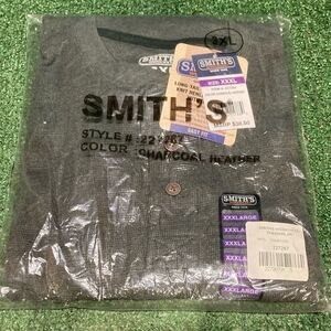 Smith’s Charcoal Heather Men's Long sleeve Thermal Shirt - XXXL (OKPM-03-044)